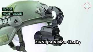 2K Digital Night Vision Goggles, NVG Helmet Mounted for Tactical, Hunting, PVS-14 Night Vision Monoc
