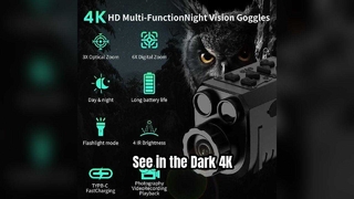 Mini handheld digital night vision camera that can take photos and record videos - an essential outd