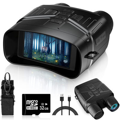155x120x60mm IR Nv4000 4k HD Night Vision Binocular Goggles Build In 4000mha Batteries