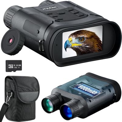 Heat Sensor Day And Night Vision Binoculars With Camera Sd Card 4K