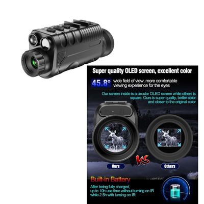 34mm Objective Lens  1080p Binocular Infrared Night-Vision Device 5x256GB