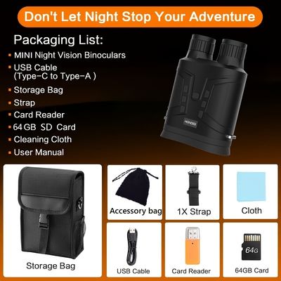 Mini80 6X Telescope 32GB 800m Outdoor Night Vision Binocular for Bird watching