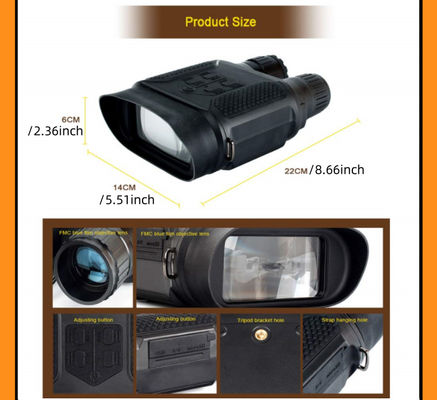 Compact NV400B Digital Night Vision Binoculars 2X Optical Magnification 3W Infrared LED 320*240 Display