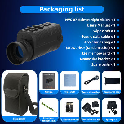 120 Degrees Field Of View Night Vision Helmet with ABS Mounting and 8-Hour Battery Life