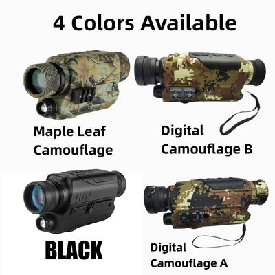 40mm Night Vision Monocular Goggles Telescope With Infrared Imaging 186x83x62MM