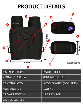 Binocular Night Vision Telescope NV4000 Long Range Goggles Digital Infrared
