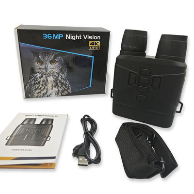 Light Infrared Night Vision Goggles Binoculars For Hunting Customer Logo And Color 6.0V