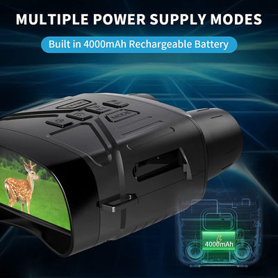 155x120x60mm IR Nv4000 4k HD Night Vision Binocular Goggles Build In 4000mha Batteries