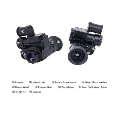 Helmet Mounted Night Vision Scope 3x Digital Zoom 1920x1080 Camera Helmet Binoculars