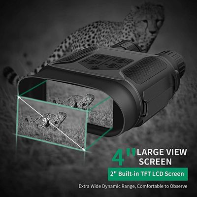 Day And Night Time Binoculars LCD Display 3.5 To 7x Magnification