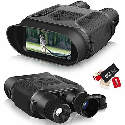 Day And Night Time Binoculars LCD Display 3.5 To 7x Magnification
