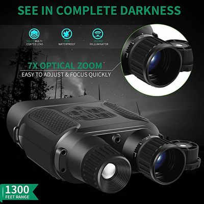 Day And Night Time Binoculars LCD Display 3.5 To 7x Magnification