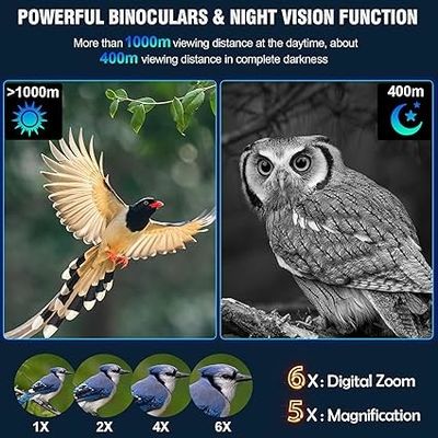 Ir Heat Sensitive Binoculars For Night And Day Fixed Multiple 5X Optical Magnification