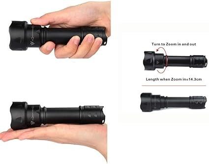 IR Flashlight Torch 850nm Battery Powered with Charger Maximize Your Performance