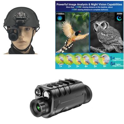 34mm Objective Lens  1080p Binocular Infrared Night-Vision Device 5x256GB