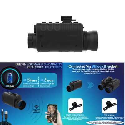 6X Digital Magnification Night Vision Goggles 1080P Video Resolution 256GB Storage Media