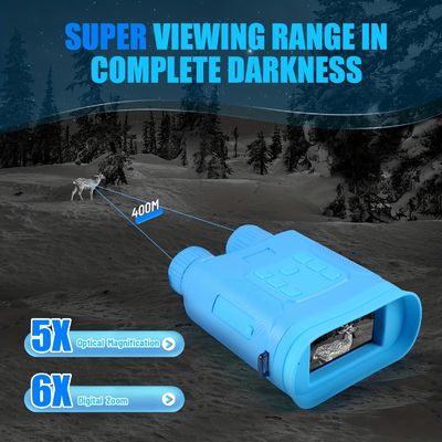 6X Ir Infrared Night Vision Binoculars 9 Million Pixels 4032x2268 Resolution 854x480 Display
