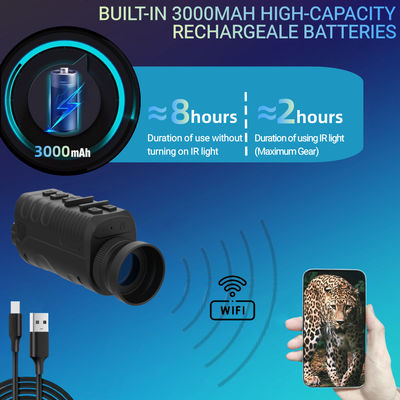 25MM Helmet Mount Night Vision Monocular Goggles With 4K Video Resolution