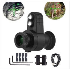 300-meter infrared monocular night vision device with digital reticle.