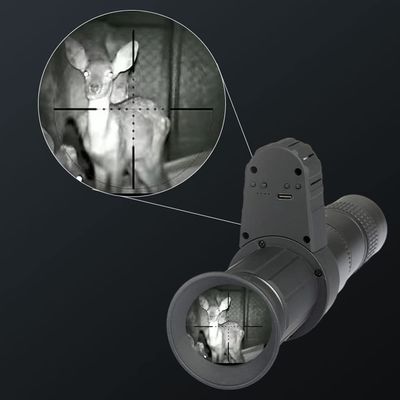 Monocular Crossing Cursor Digital Night-Visions Device Infrared Day Night Use Night-Visions Device 500M Full Black Viewing Distance 4X Digital Night-Visions Device