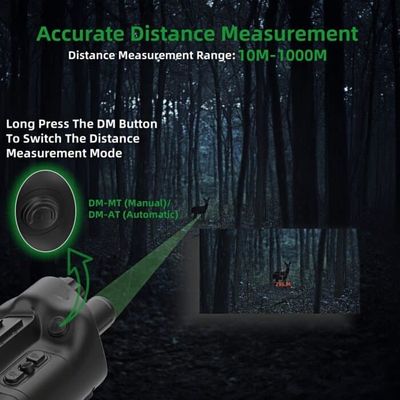 Micro SD Card Storage Media Digital Night Vision Binoculars with Rechargeable Lithium Battery Power Source