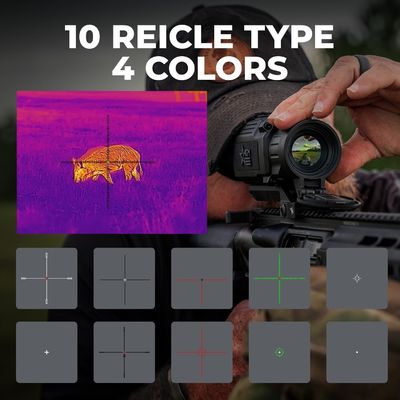 Vision Rattler V2 Thermal Imaging Rifle Scope for Hunting. High Resolution Thermal Scope with High Sensitivity Thermal Optics IR Vision riflescope. Waterproof & Durable Design