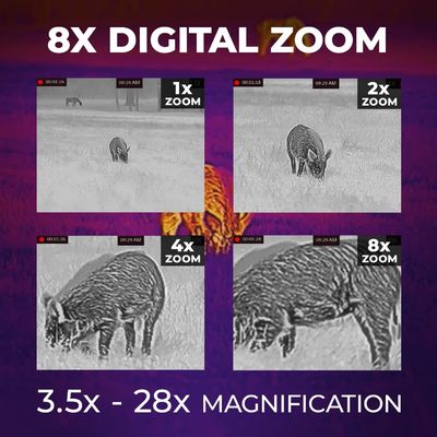 Vision Rattler V2 Thermal Imaging Rifle Scope for Hunting. High Resolution Thermal Scope with High Sensitivity Thermal Optics IR Vision riflescope. Waterproof & Durable Design